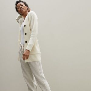 Everlane Alpaca Cardigan Cream size S